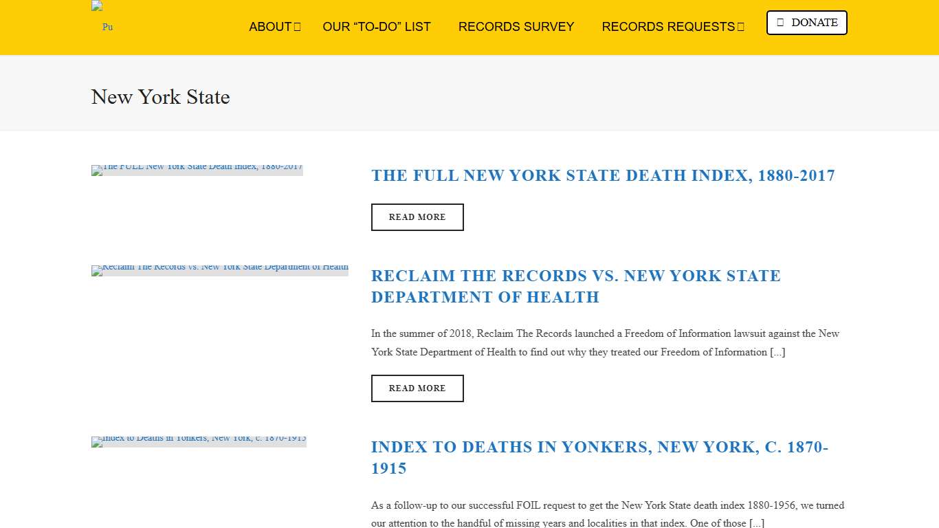 New York State Archives - Reclaim The Records